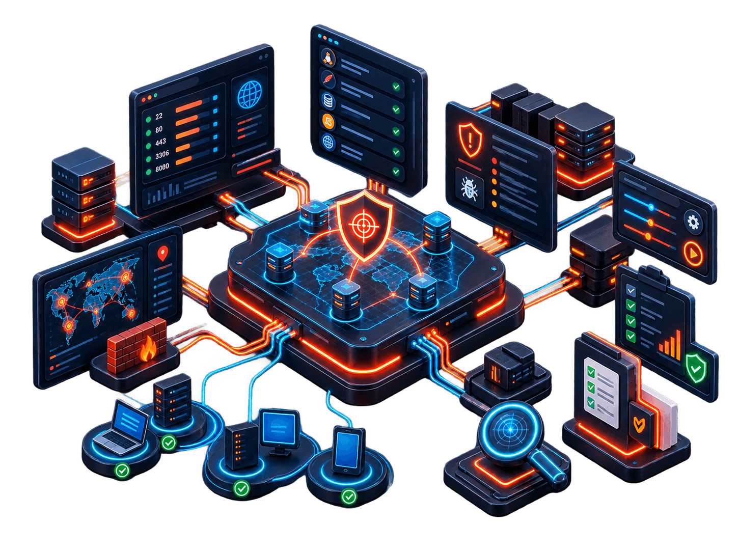 Network penetration testing and vulnerability discovery
